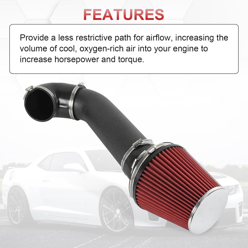 LDMINDA LS Swap Cold Air Intake kit Compatible with Camaro Chevelle GTO Monte Carlo Caprice LS1 LS2 LSX LQ4 LQ9 Restomod - Image 3